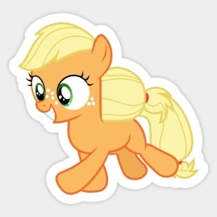 Excited filly Applejack Sticker